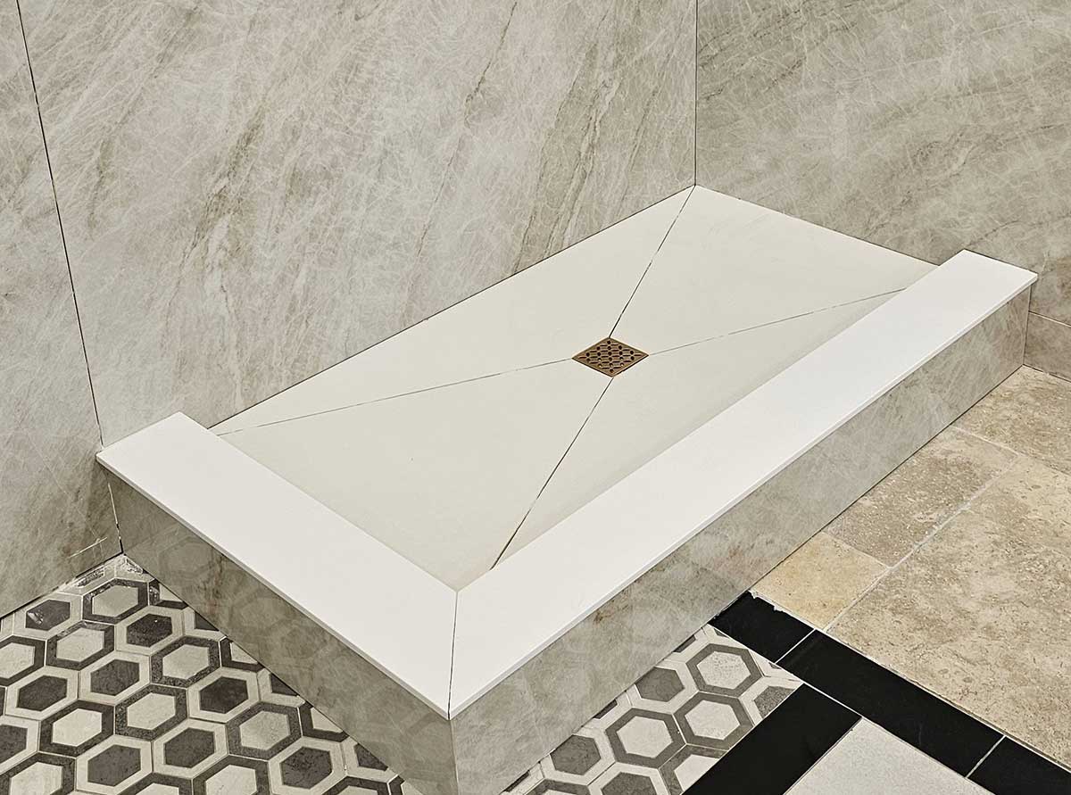 TileWare Boundless Curbing Acrylic Trim Solid Surface