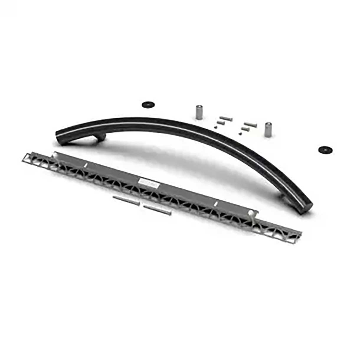 TileWare Radius ADA Grab Bar 24 Victoria Series Matte Black