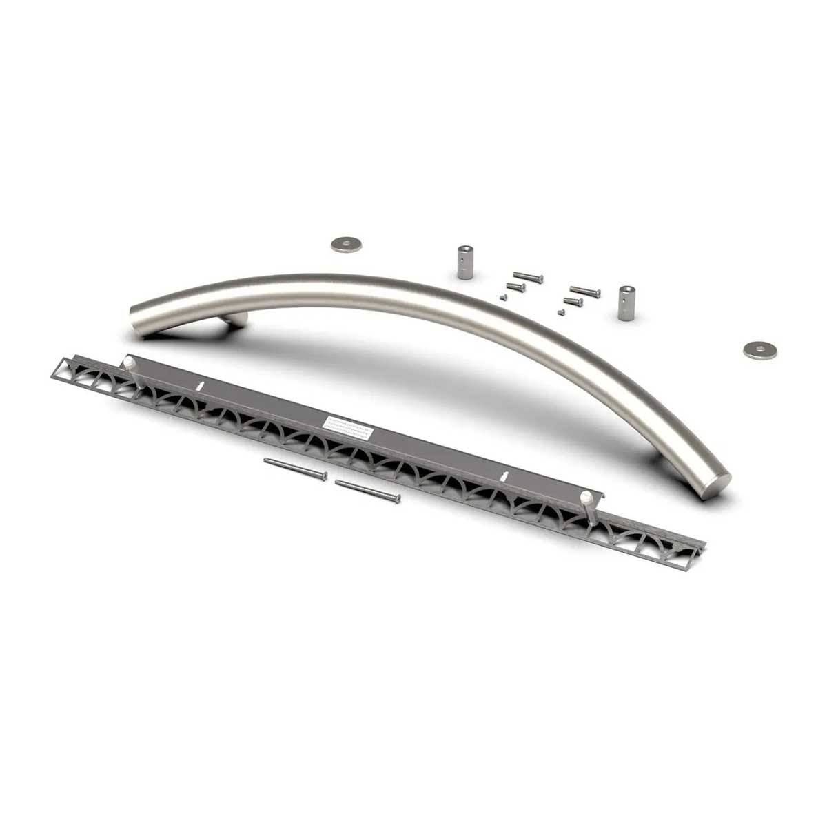 TileWare Radius ADA Grab Bar 24 Victoria Series Brushed Nickel