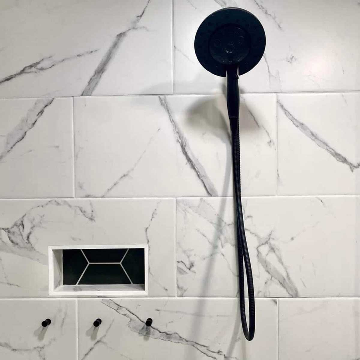 TileWare Boundless 12 x 12 Square Pre-cut Niche Trim Riser Kit