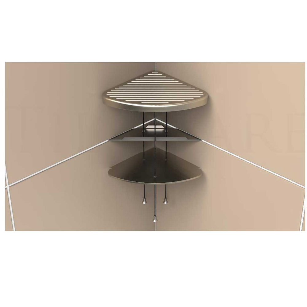TileWare Victoria Series Corner Foot Prop - Brushed Nickel