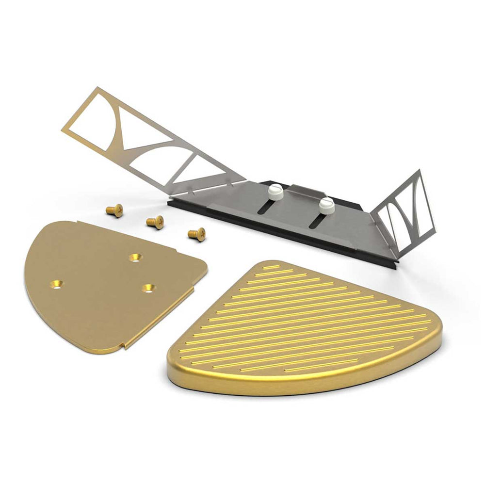 TileWare Victoria Series Corner Foot Prop - Brushed Gold