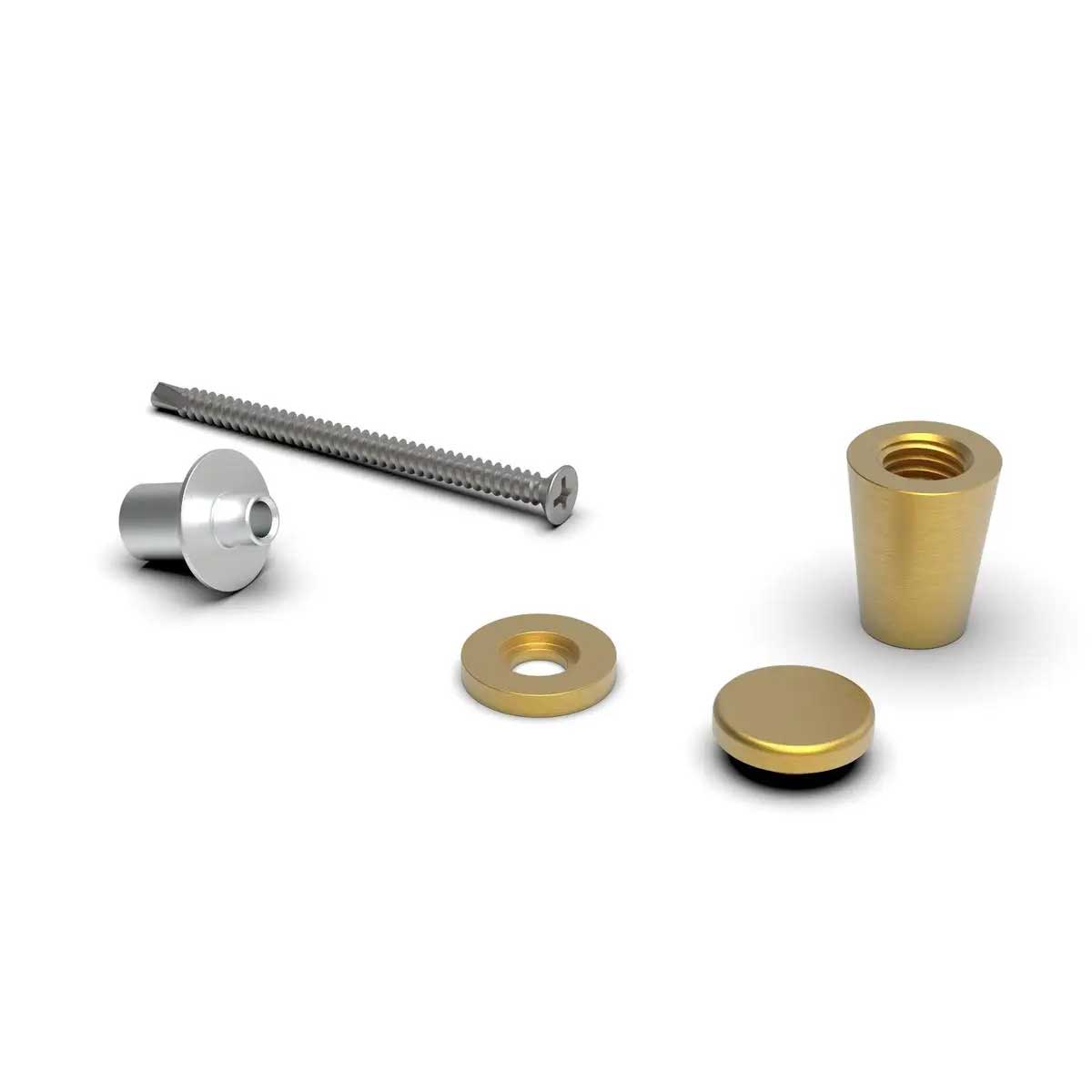 TileWare Promessa Cone Hook Contemporary Gypsum Systems Brushed Gold