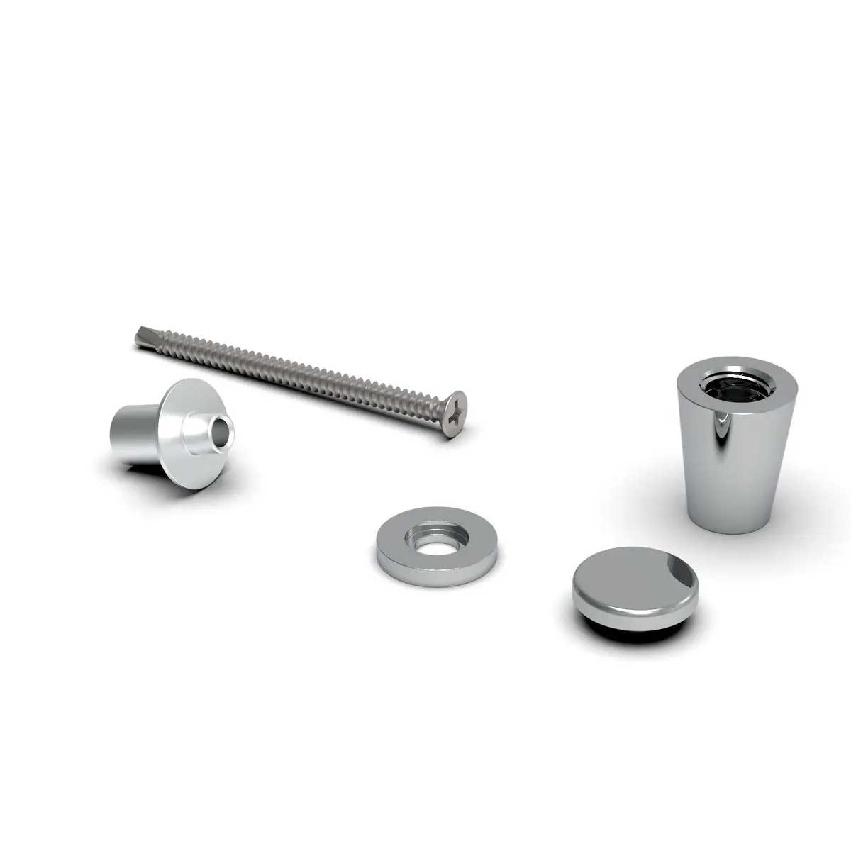 TileWare Promessa Cone Hook Contemporary Gypsum Systems Polished Chrome