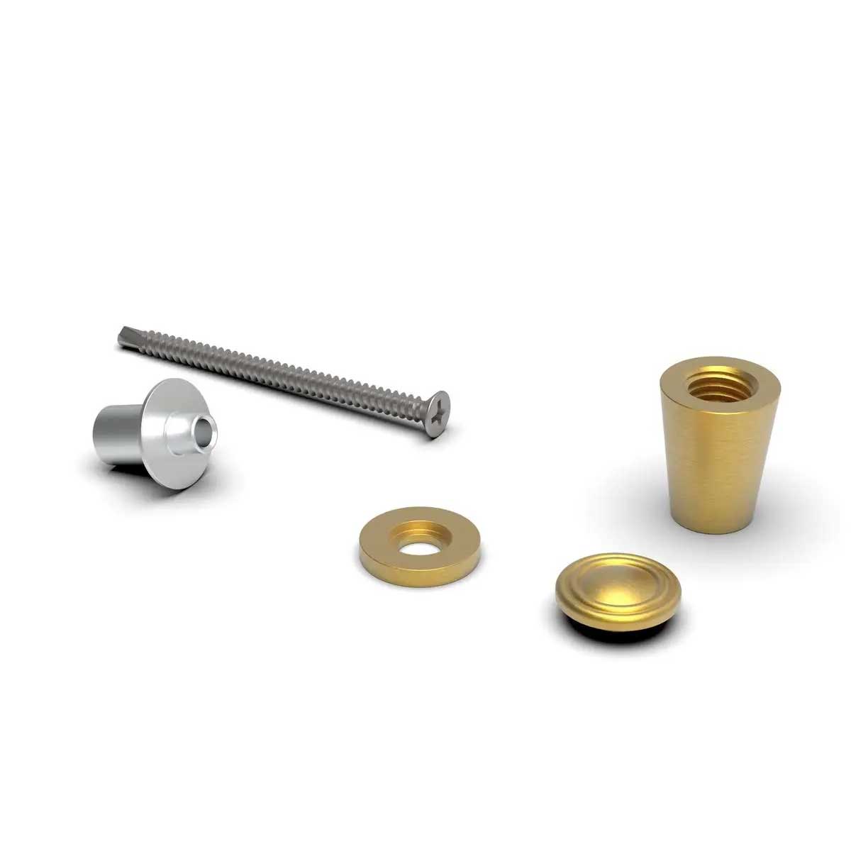 TileWare Promessa Cone Hook Traditional Gypsum Systems Brushed Gold