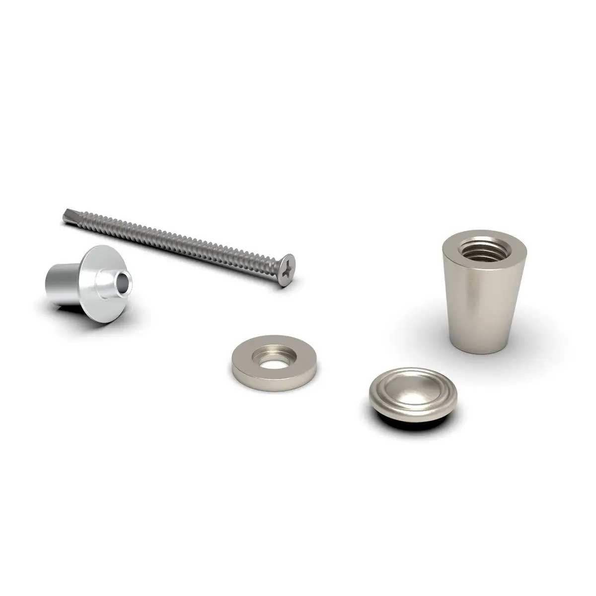 TileWare Promessa Cone Hook Traditional Gypsum Systems Brushed Nickel