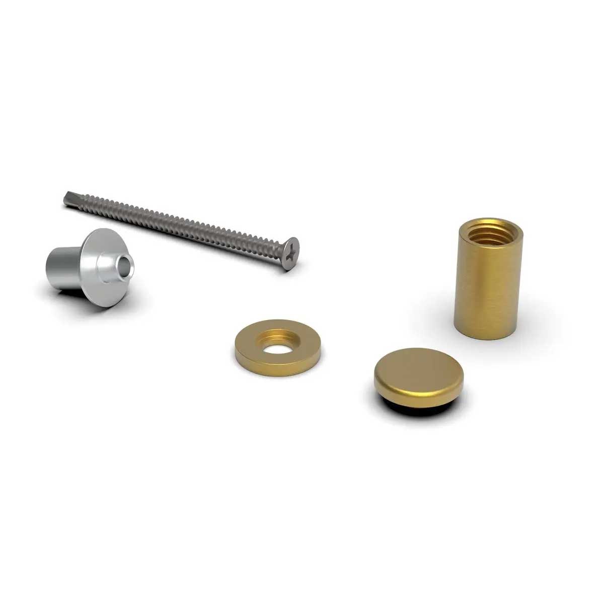 TileWare Promessa Tee Hook Contemporary Gypsum Systems Brushed Gold