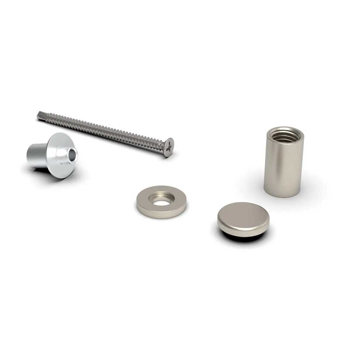 TileWare Promessa Tee Hook Contemporary Gypsum Systems Brushed Nickel