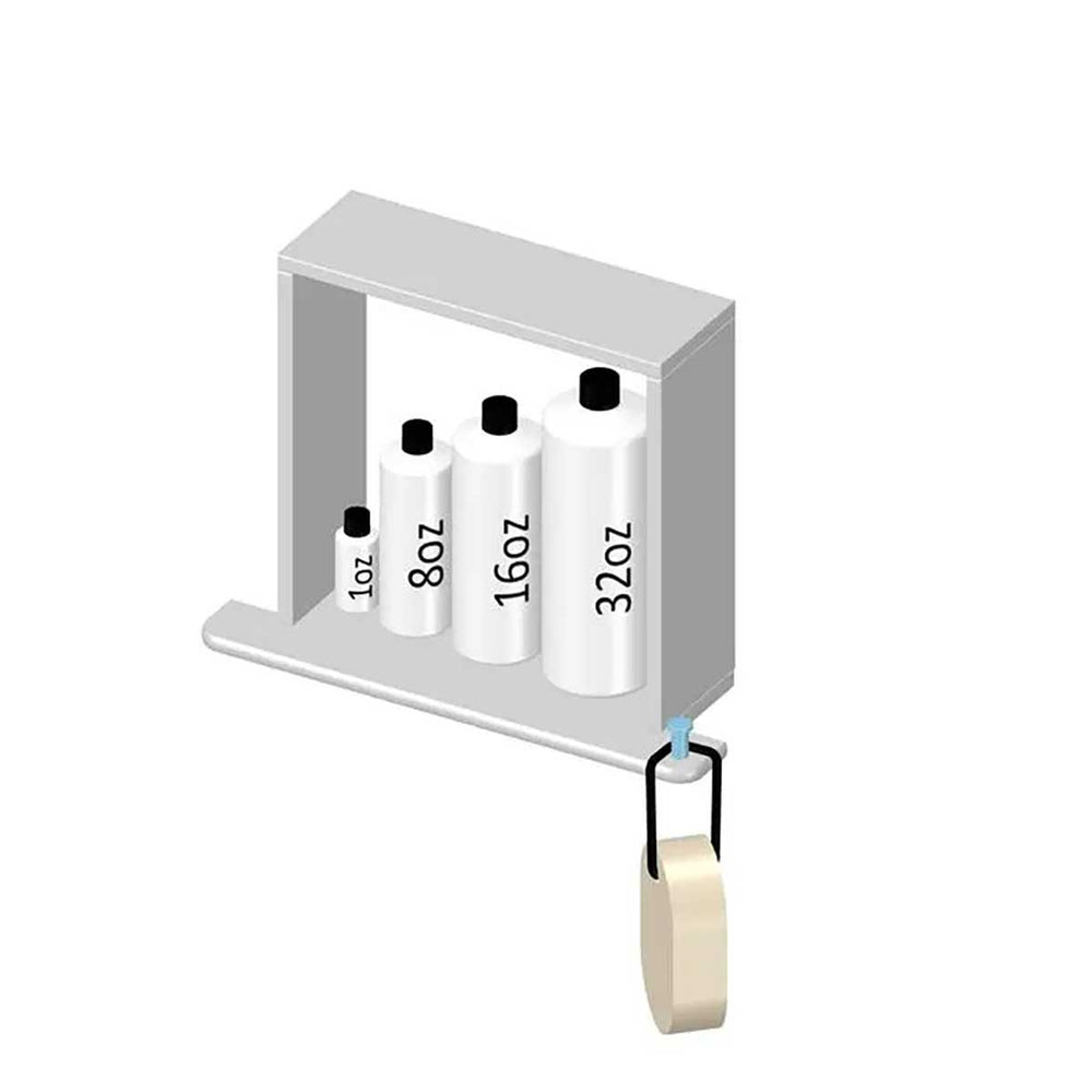 TileWare Boundless 12 x 12 Square Pre-cut Niche Trim Riser Kit