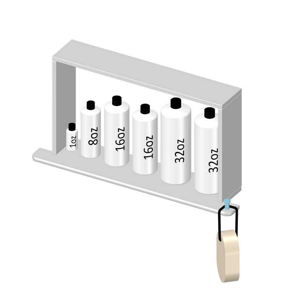TileWare Boundless 20 x 12 Horizontal Pre-cut Niche Trim Riser Kit