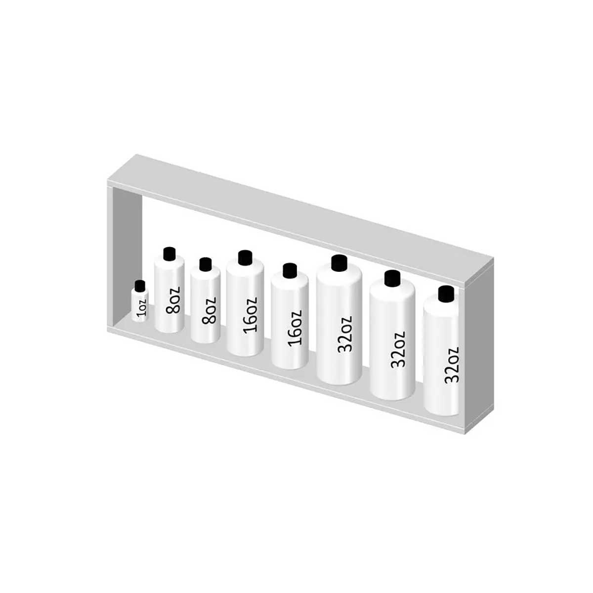 TileWare Boundless 28 x 12 Horizontal Pre-cut Niche Trim Riser Kit