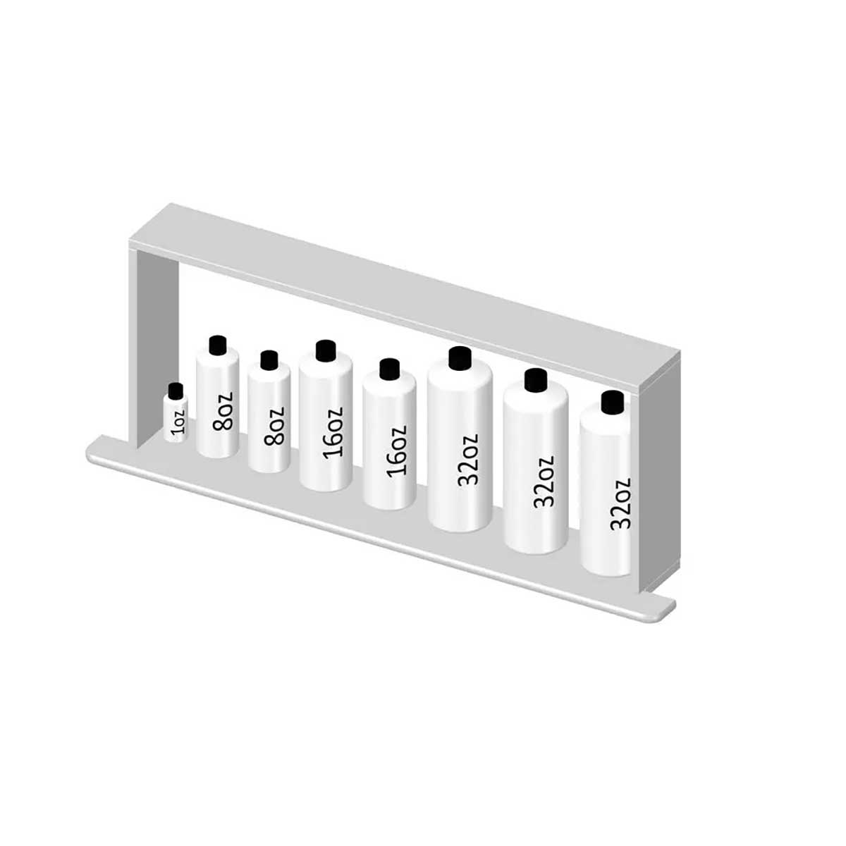 TileWare Boundless 28 x 12 Horizontal Pre-cut Niche Trim Riser Kit