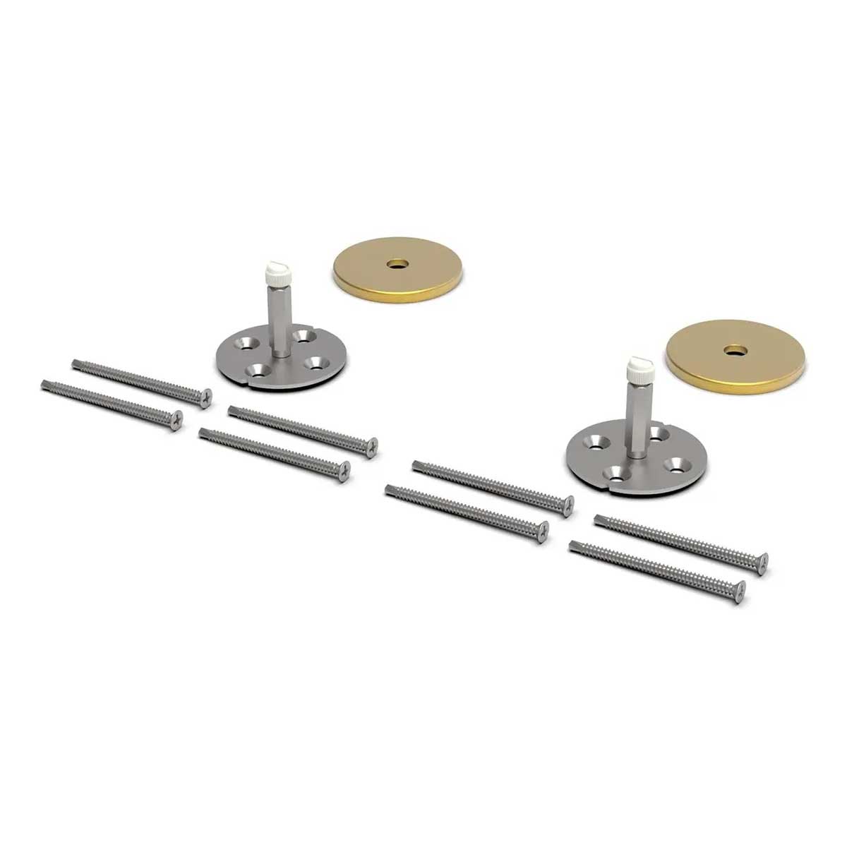 TileWare Victoria Series Grab Bar Conversion For Tile to Gypsum Grab Bar Brushed Gold