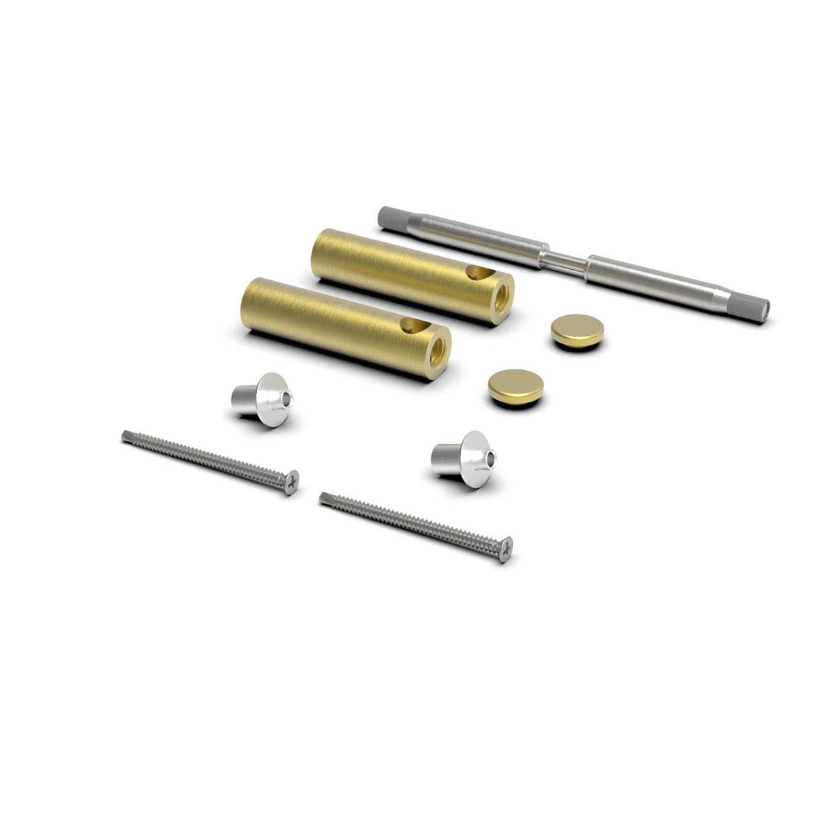 TileWare Promessa Series Toilet Paper Holders - Contemporary Gypsum Systems Brushed Gold