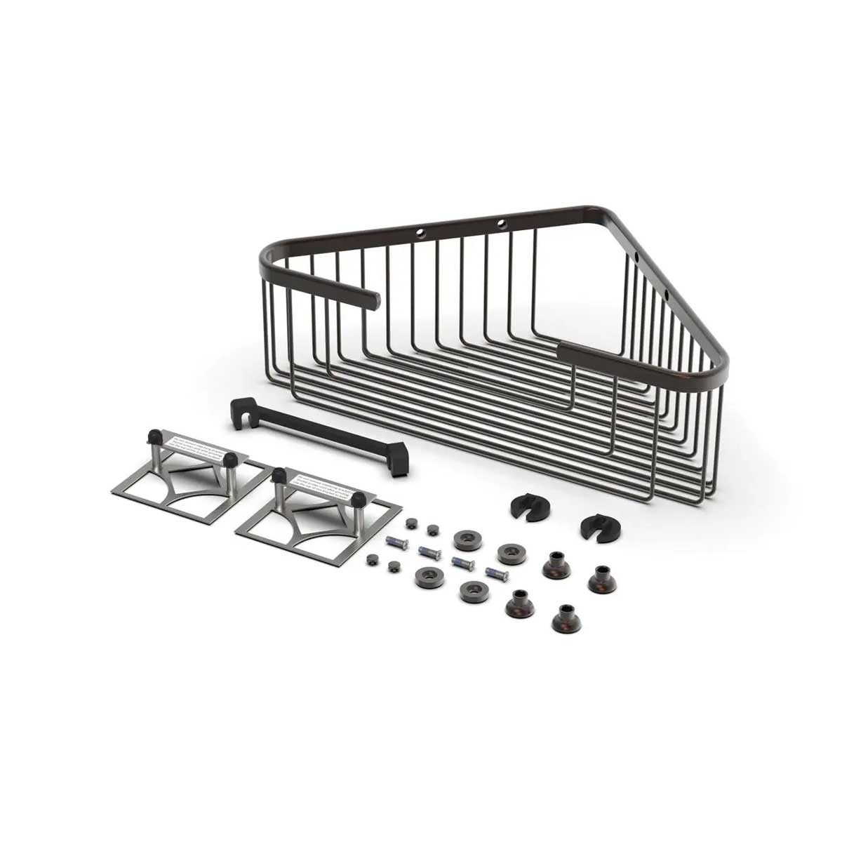 TileWare Promessa Extra Deep Corner Soap Basket Oil Rubbed Bronze