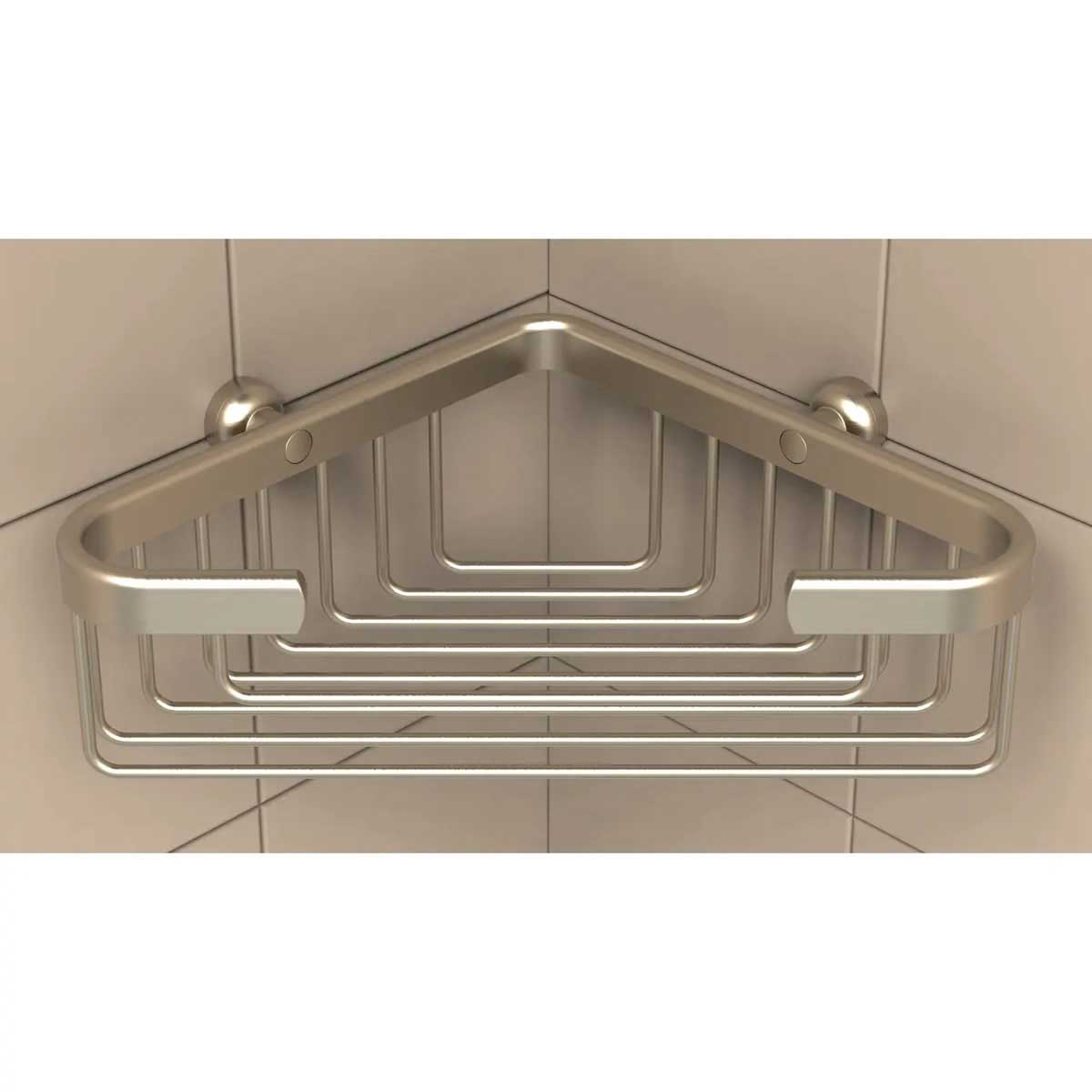 TileWare Promessa Deep Corner Soap Basket Brushed Gold