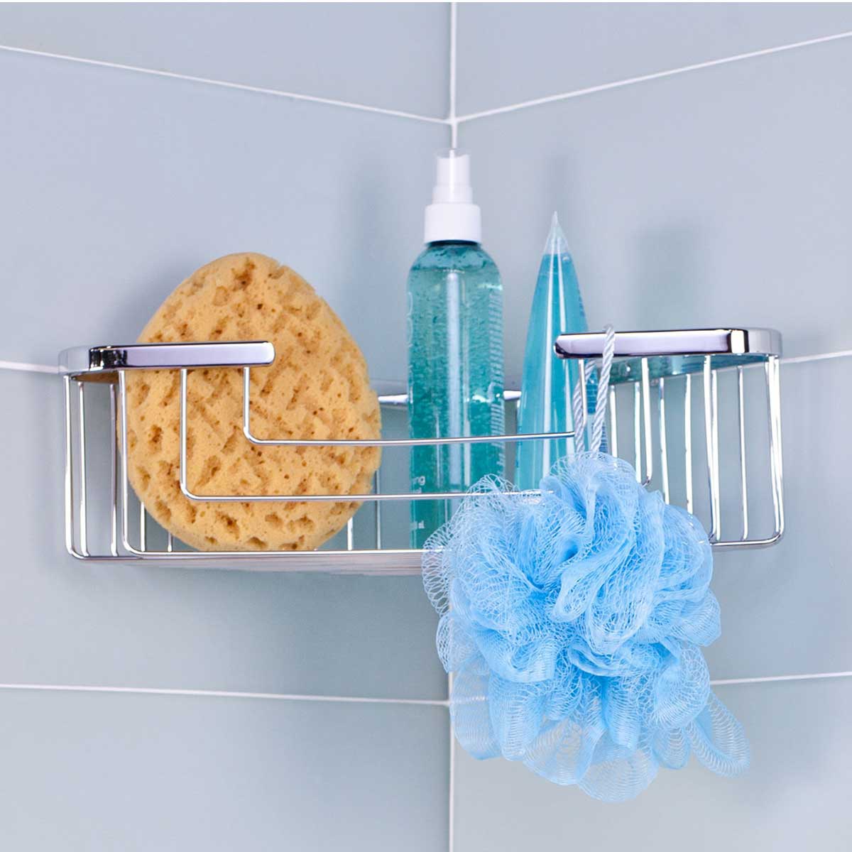 TileWare Promessa Extra Deep Corner Soap Basket