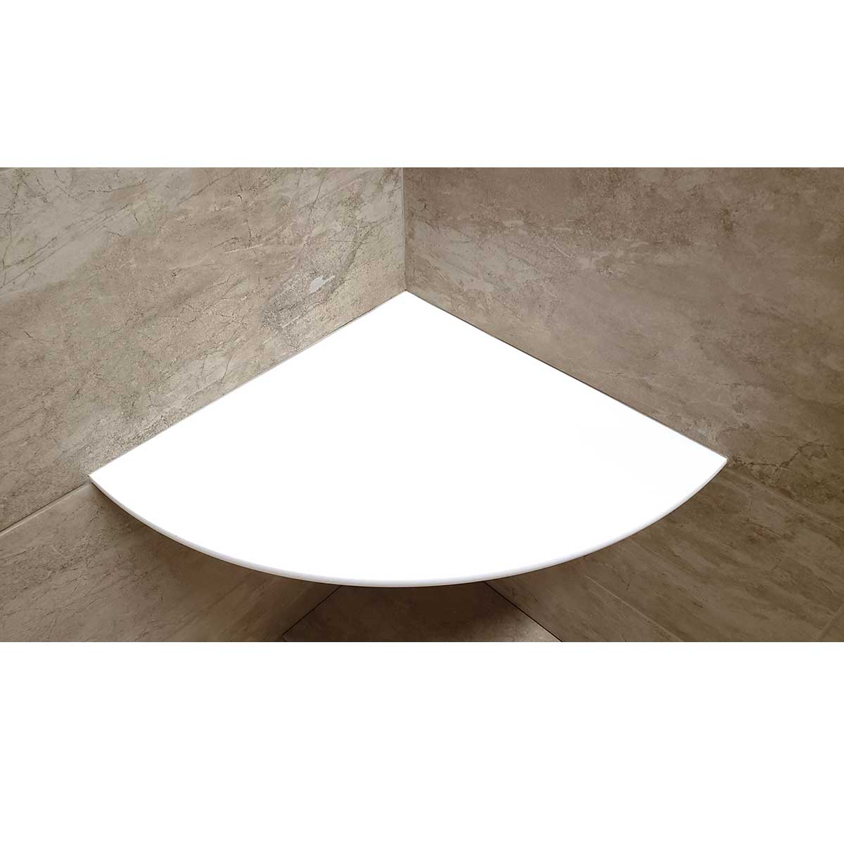 Tileware Boundless Pre-sloped Anchor Flange Floating Seat 18 inch