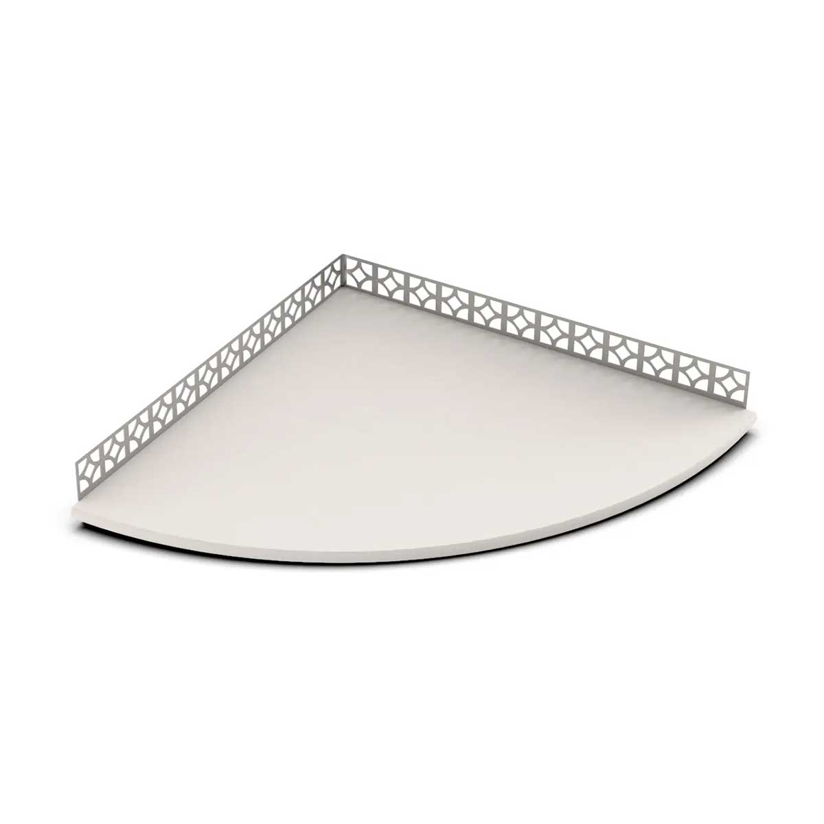 Tileware Boundless Pre-sloped Anchor Flange Floating Seat 18 inch Super Bone