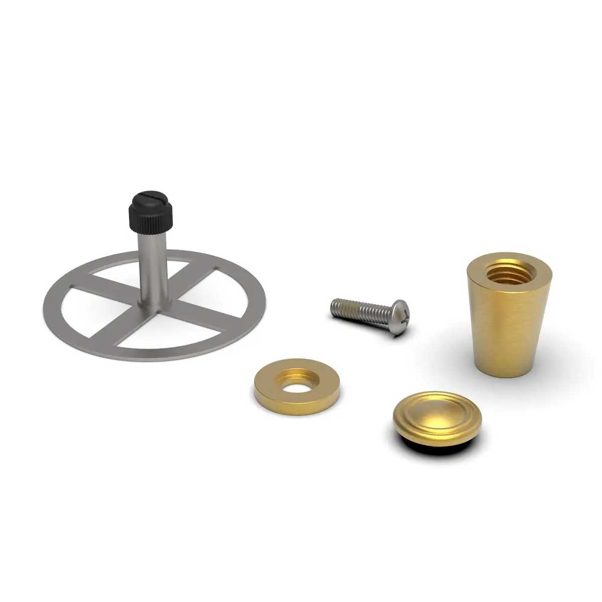 TileWare Promessa Cone Hook Traditional Tile Systems Brushed Gold