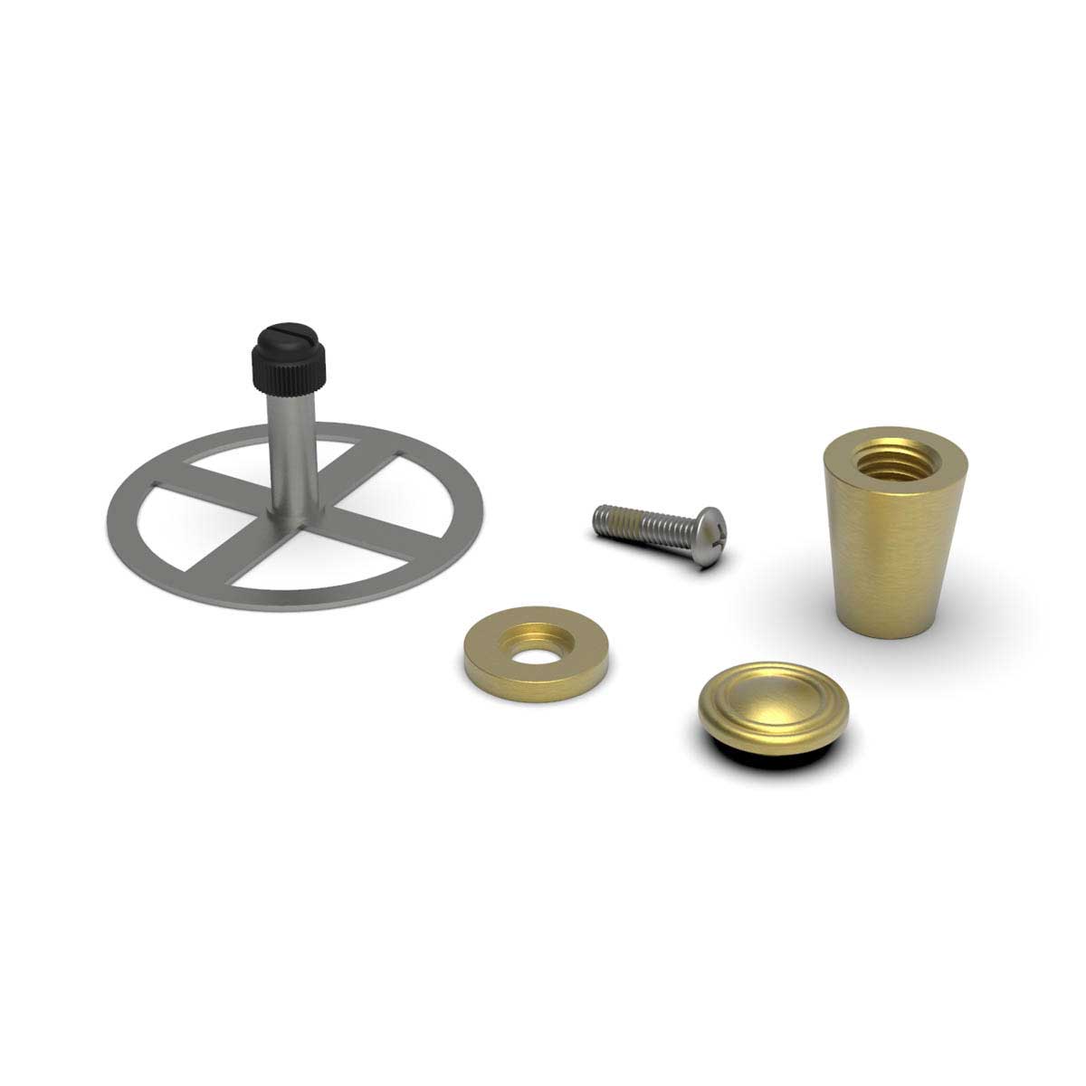 TileWare Promessa Cone Hook Traditional Tile Systems Brushed Gold