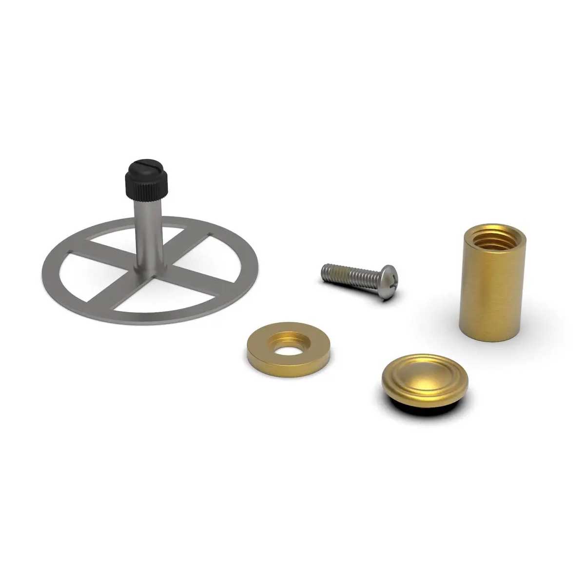 TileWare Promessa Tee Hook Traditional Tile Systems Brushed Gold