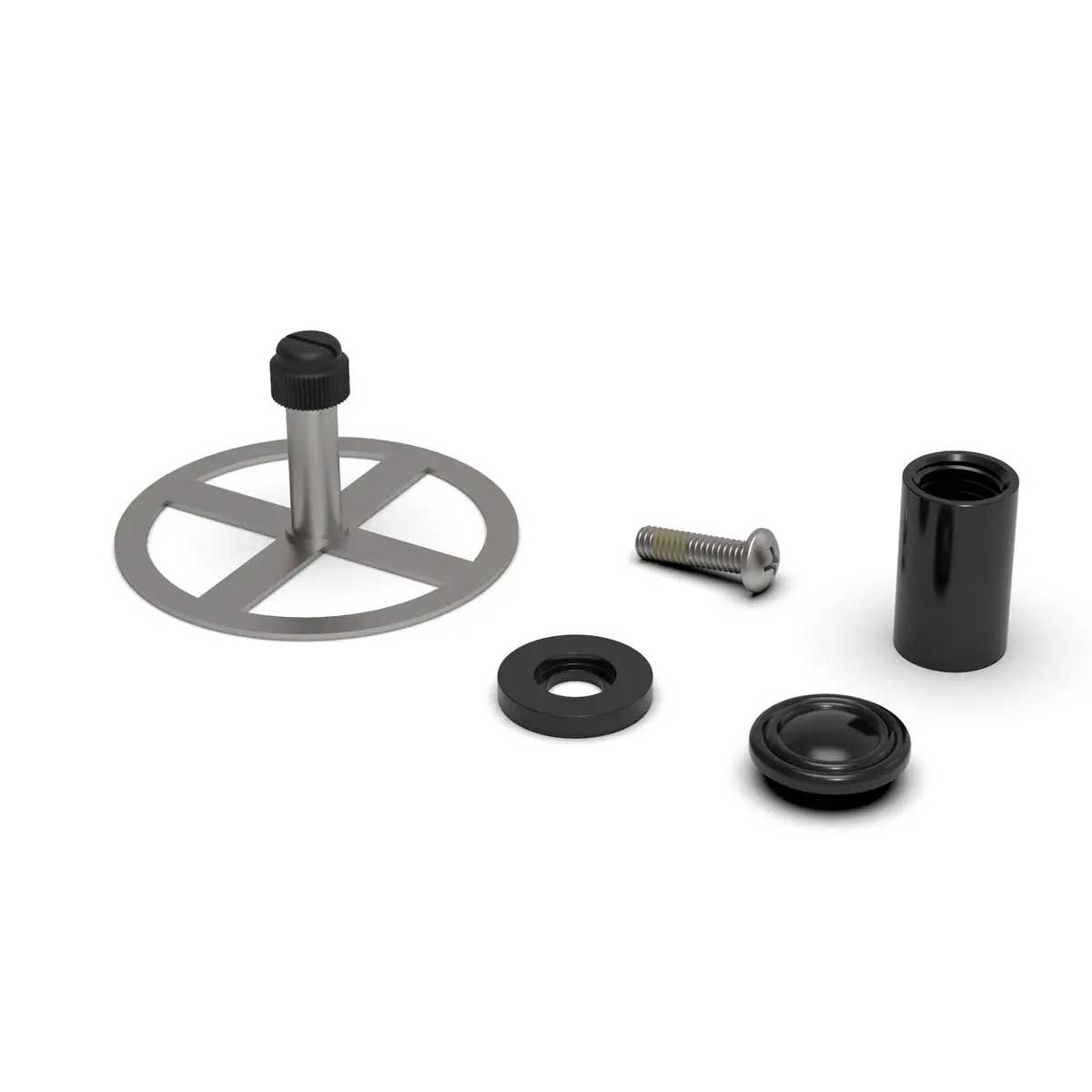 TileWare Promessa Tee Hook Traditional Tile Systems Matte Black