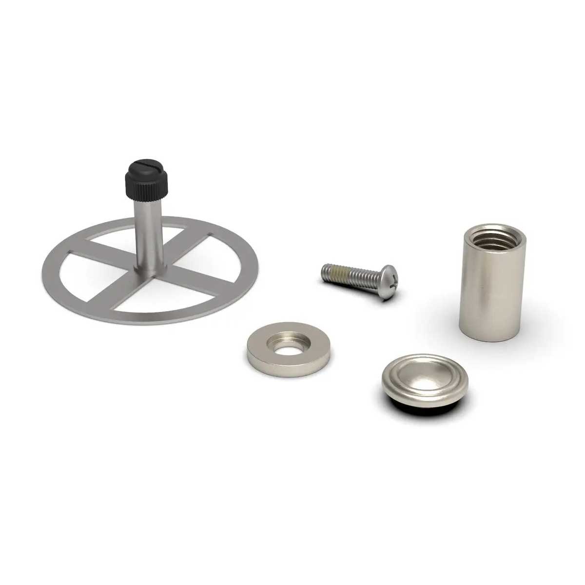 TileWare Promessa Tee Hook Traditional Tile Systems Brushed Nickel