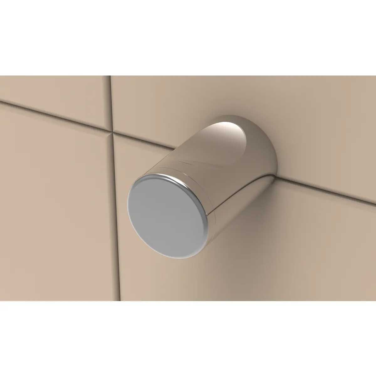 TileWare Promessa Thumb Hook Contemporary install over wall tile