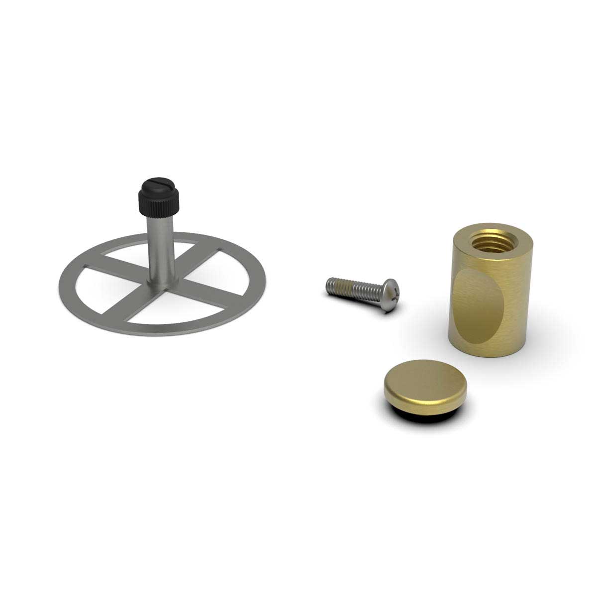 TileWare Promessa Thumb Hook Contemporary Tile Systems Brushed Gold
