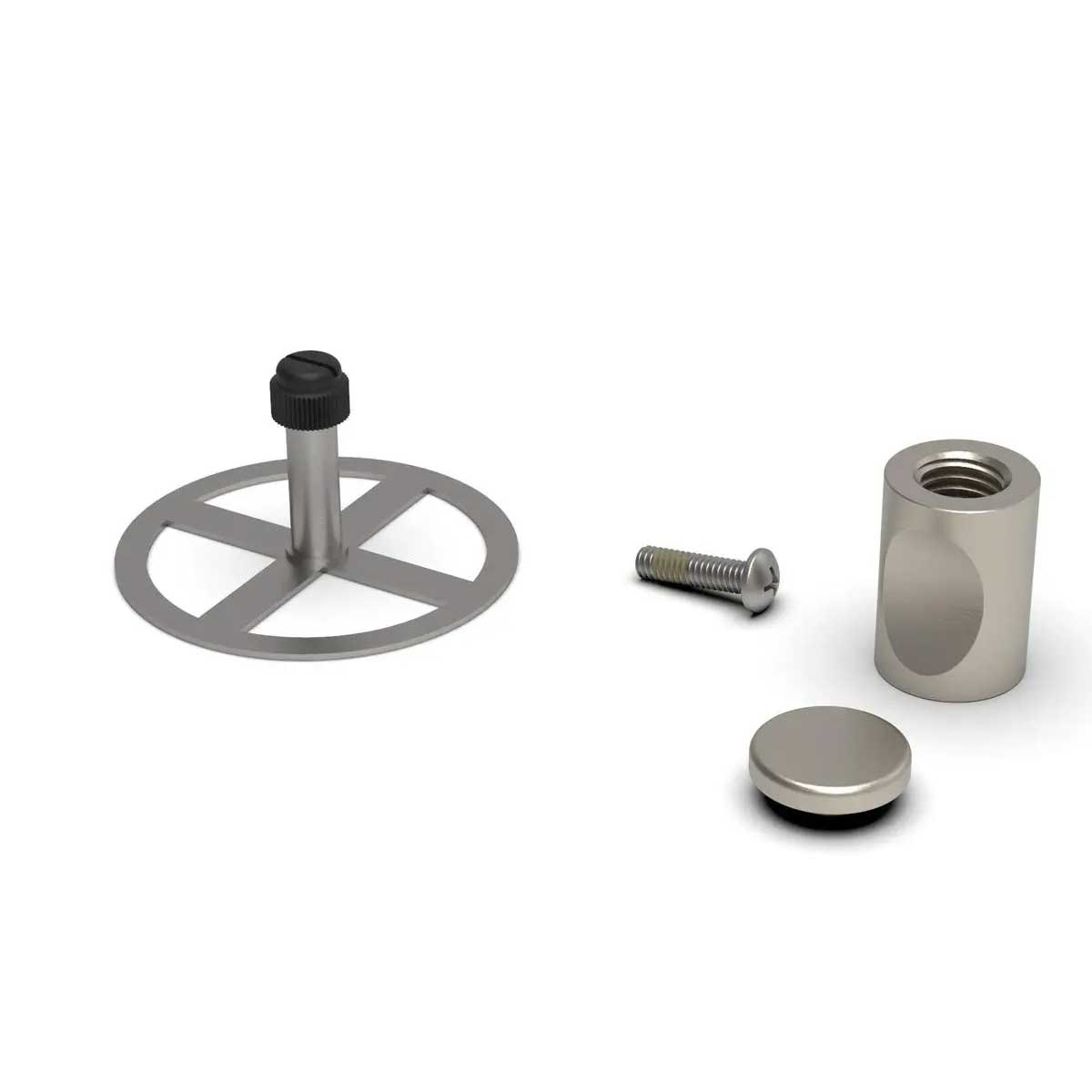 TileWare Promessa Thumb Hook Contemporary Tile Systems Brushed Nickel