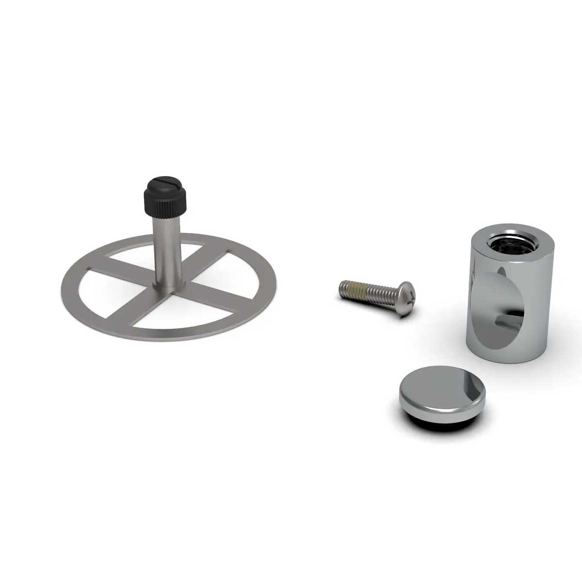 TileWare Promessa Thumb Hook Contemporary Tile Systems Polished Chrome