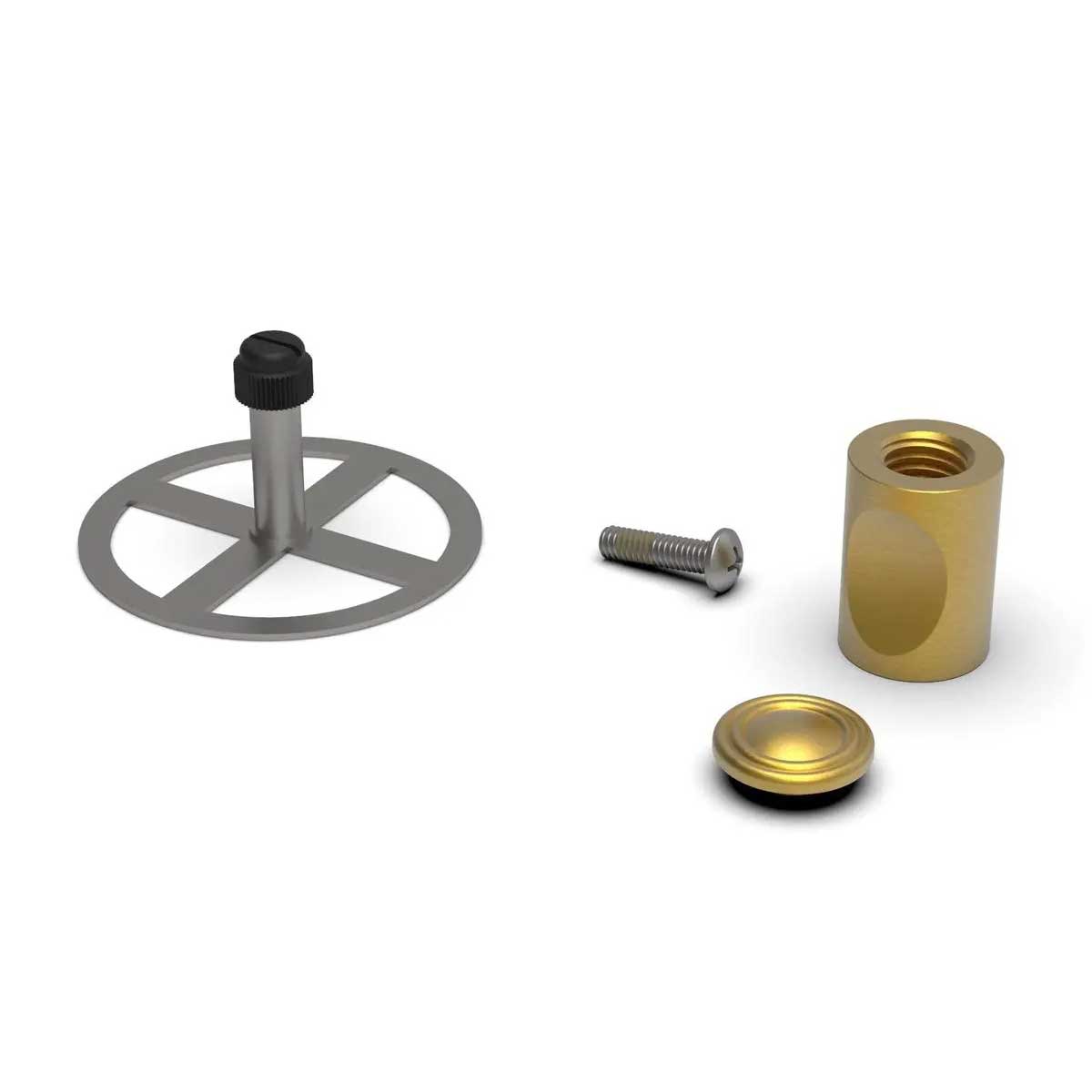 TileWare Promessa Thumb Hook Traditional Tile Systems Brushed Gold