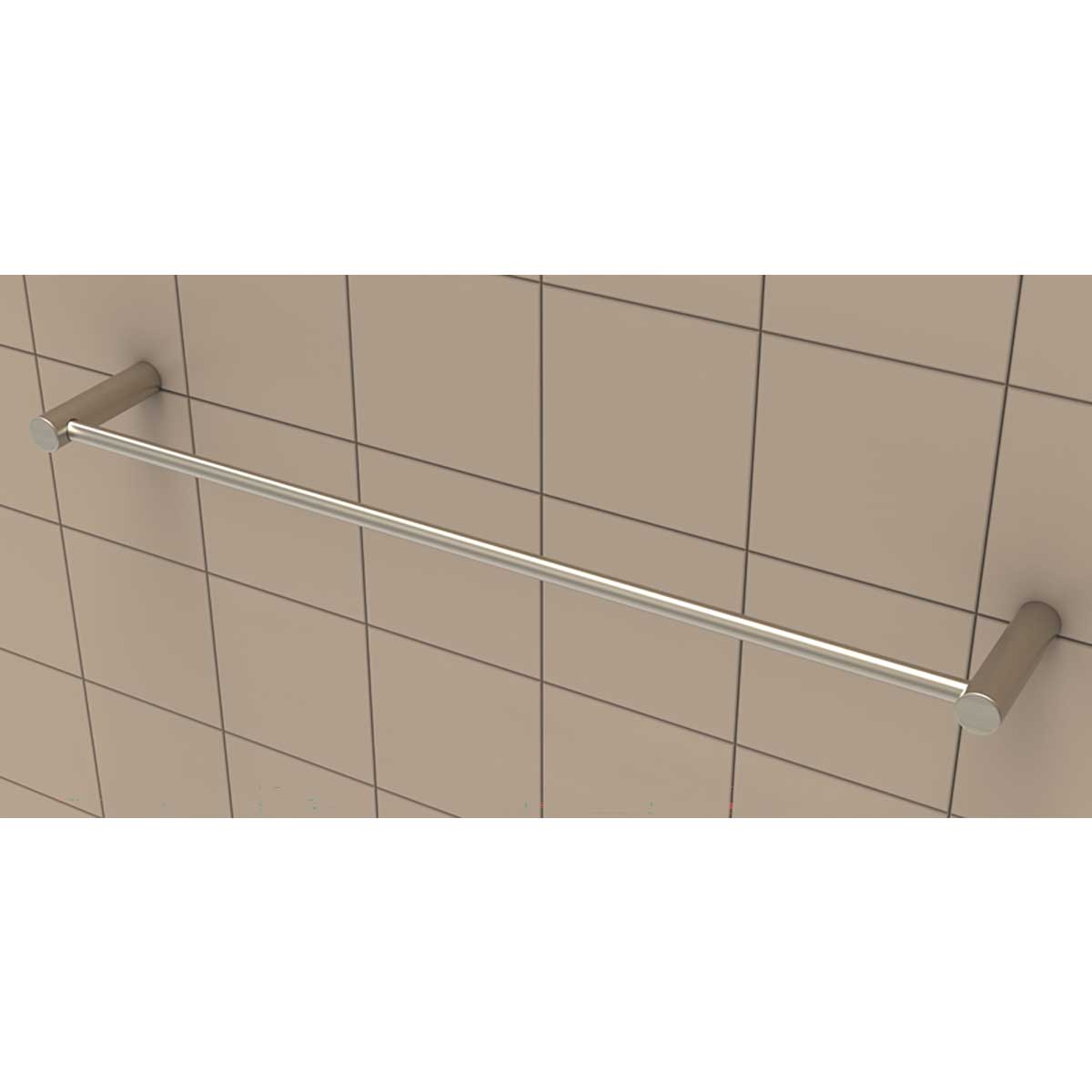 TileWare Towel Bar Traditional Promessa Series install over Beige wall tile