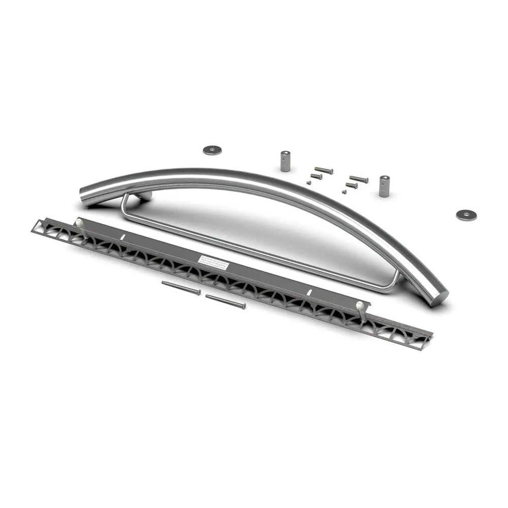 TileWare Combo Radius ADA Grab Traditional Victoria Series Polished Chrome