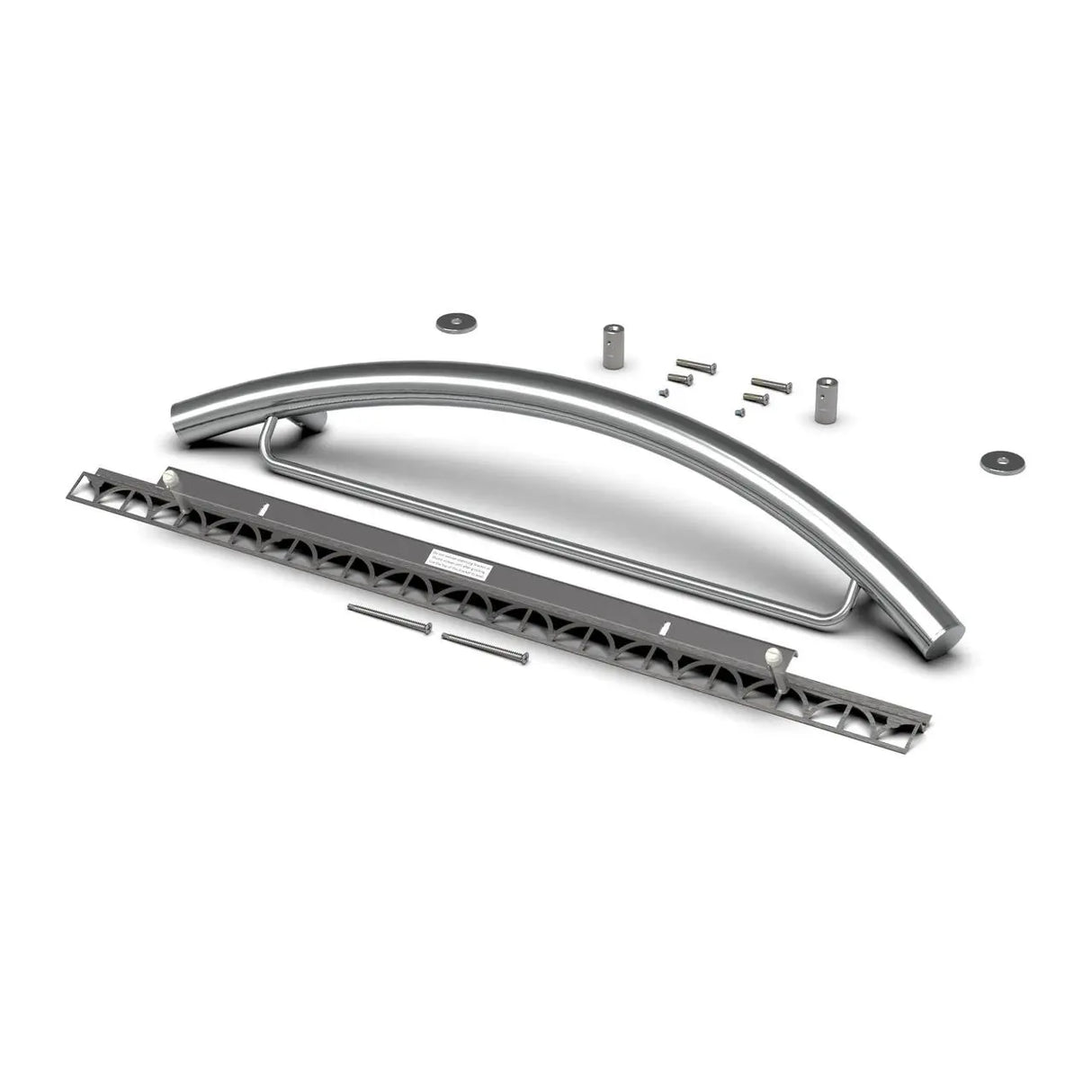 TileWare Combo Radius ADA Grab Traditional Victoria Series Polished Chrome