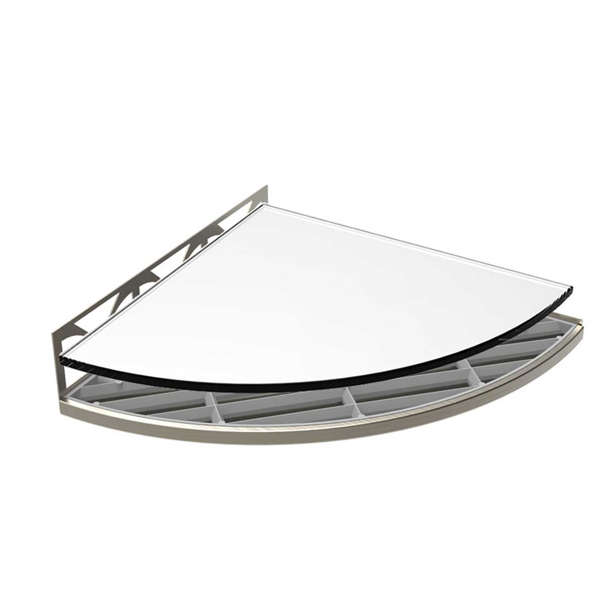 TileWare Structural Surfaces Claddy T-Shelf Glass shelf Canvas