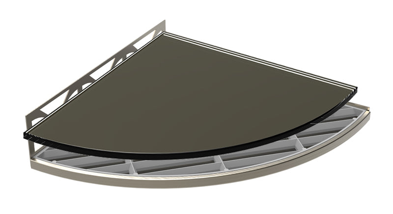 TileWare Structural Surfaces Claddy T-Shelf - Raven