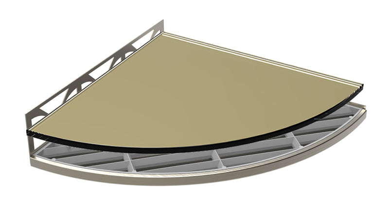 TileWare Structural Surfaces Claddy T-Shelf - Safari