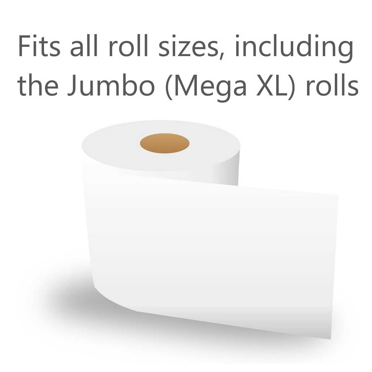 Fits Standard Toilet Paper Roll - Recessed Ceramic Holder with 7.5 in x 5 in Front Opening