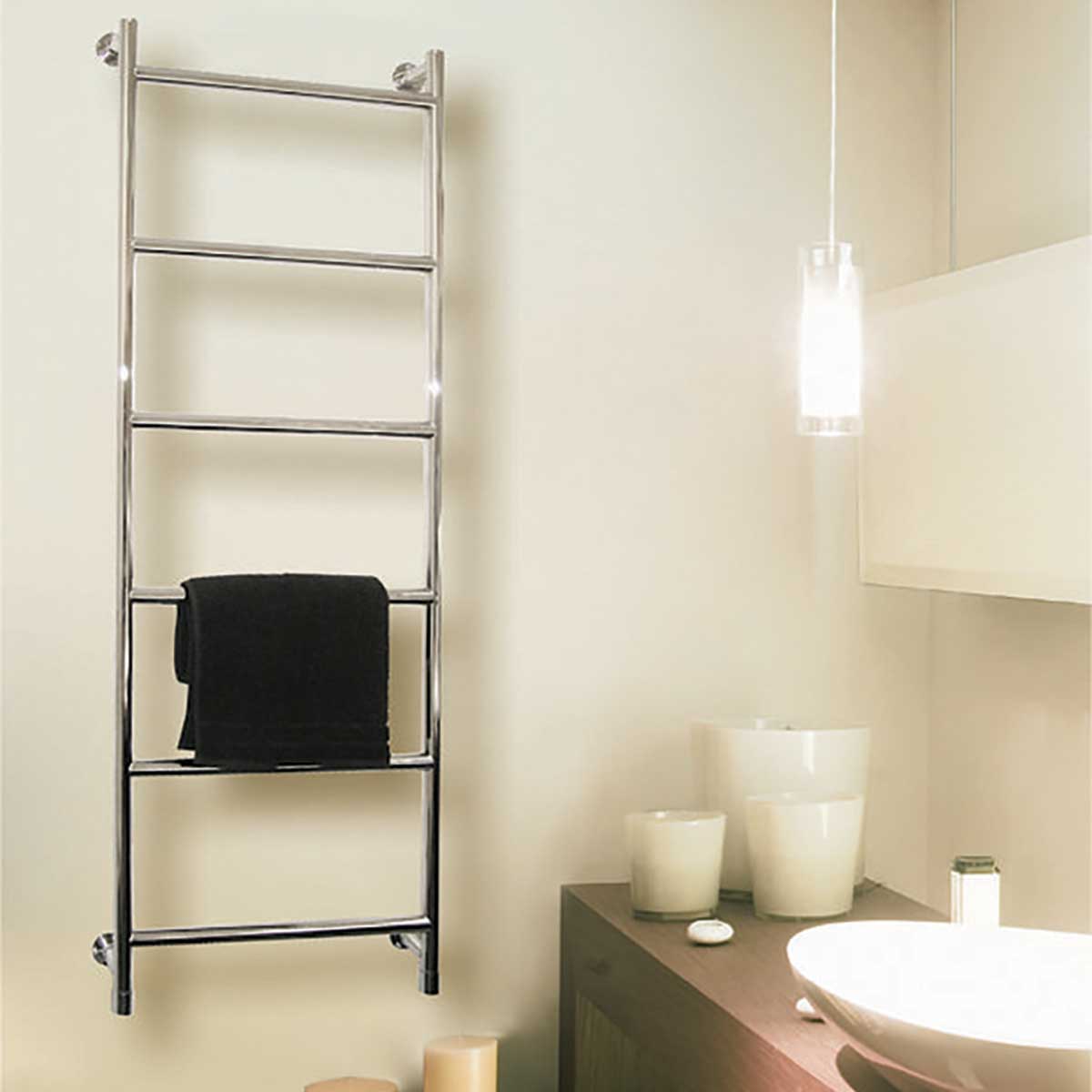 SereneDrains Towel Warmer - Vivid 49.2" H x 19.7" W