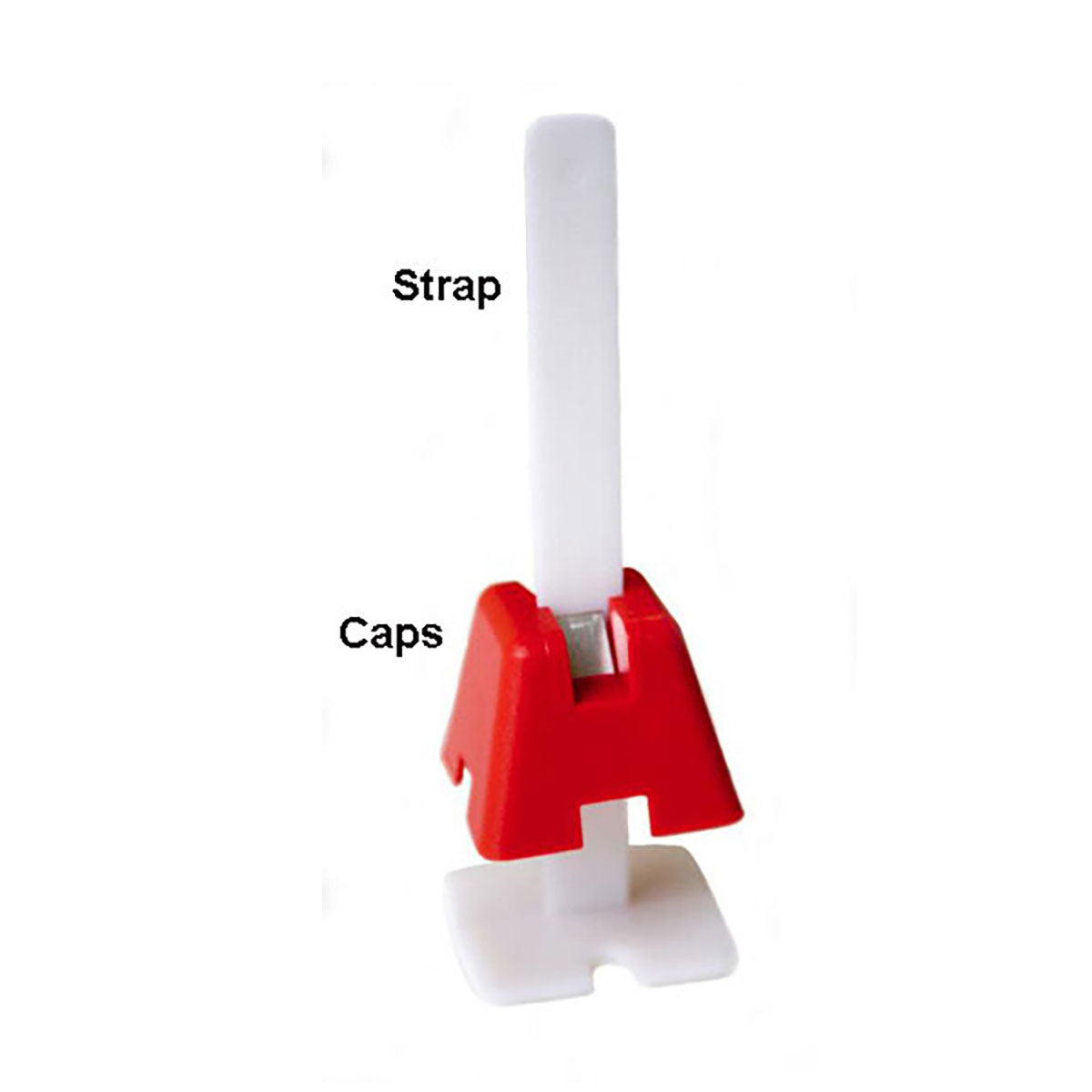 Tuscan leveling system caps for large format tile installation