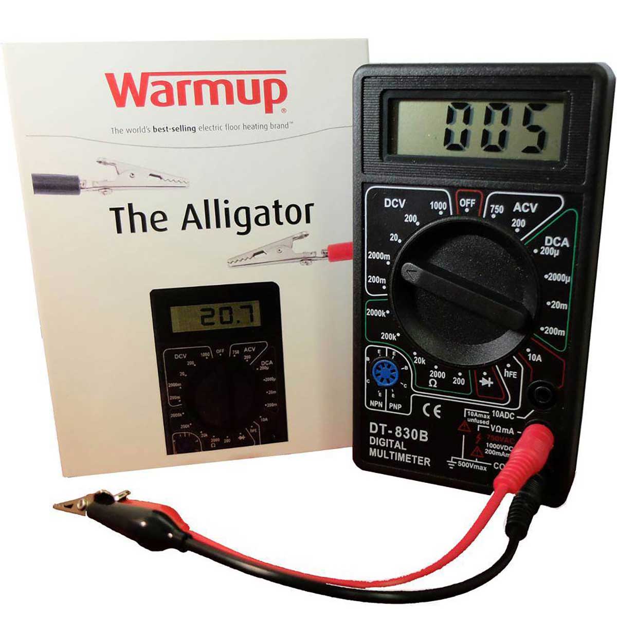 Warmup Alligator Digital multimeter Tester for Heated Floors