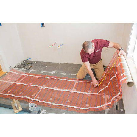 Warmup StickyMat DWM floor radiant Heating Mat installation process