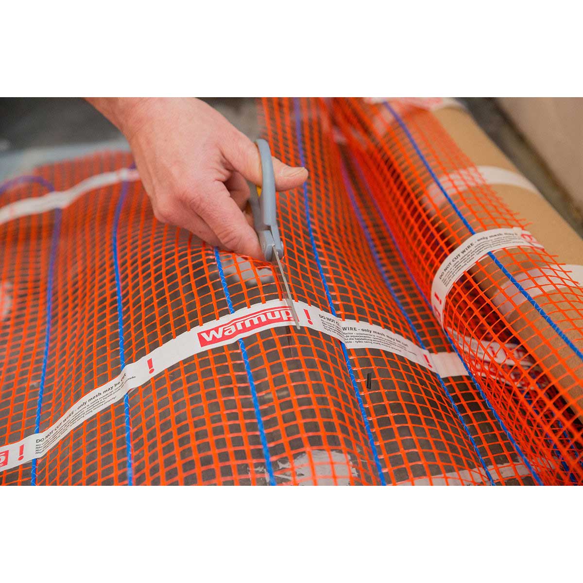 Warmup StickyMat DWM floor radiant Heating Mat installation process