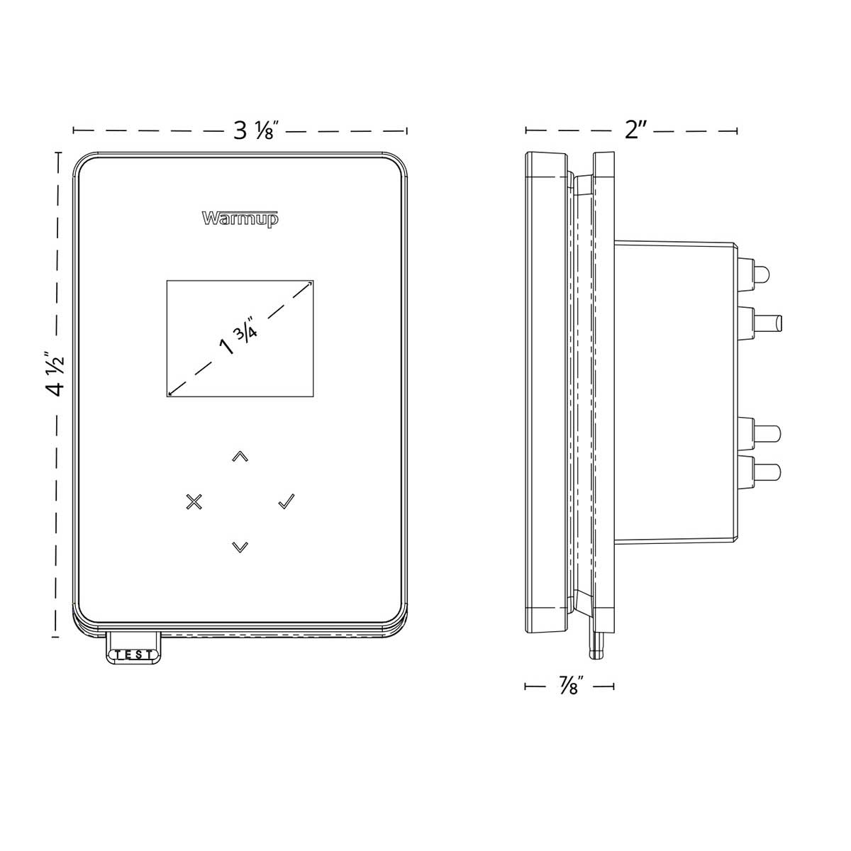Warmup Terra Smart WiFi Thermostat - TRA-04-WH-LC