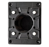 SereneDrains Square PVC 2 Inch Shower Drain Base for Linear Square Shower Drains