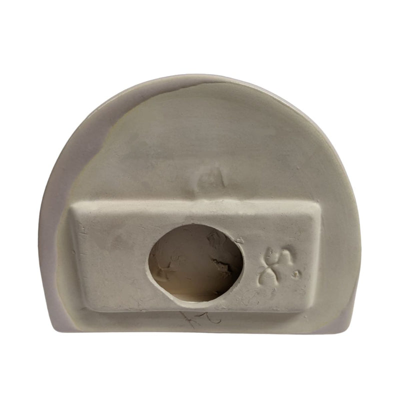 Ceramic Glaze Soap Dish Shell Grey Glossy