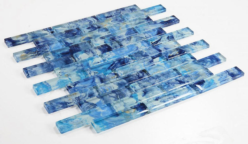 Mosaic Glass Tile Laguna Falls Blue