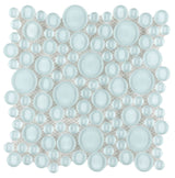Circular Glass Tile Series - Sky Blue